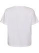 T-shirt en 100% coton avec manches courtes et imprim&eacute;, Blanc, Packshot image number 1
