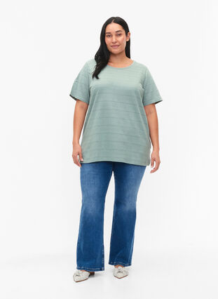 T-shirt en coton à manches courtes, Chinois Green, Model image number 2