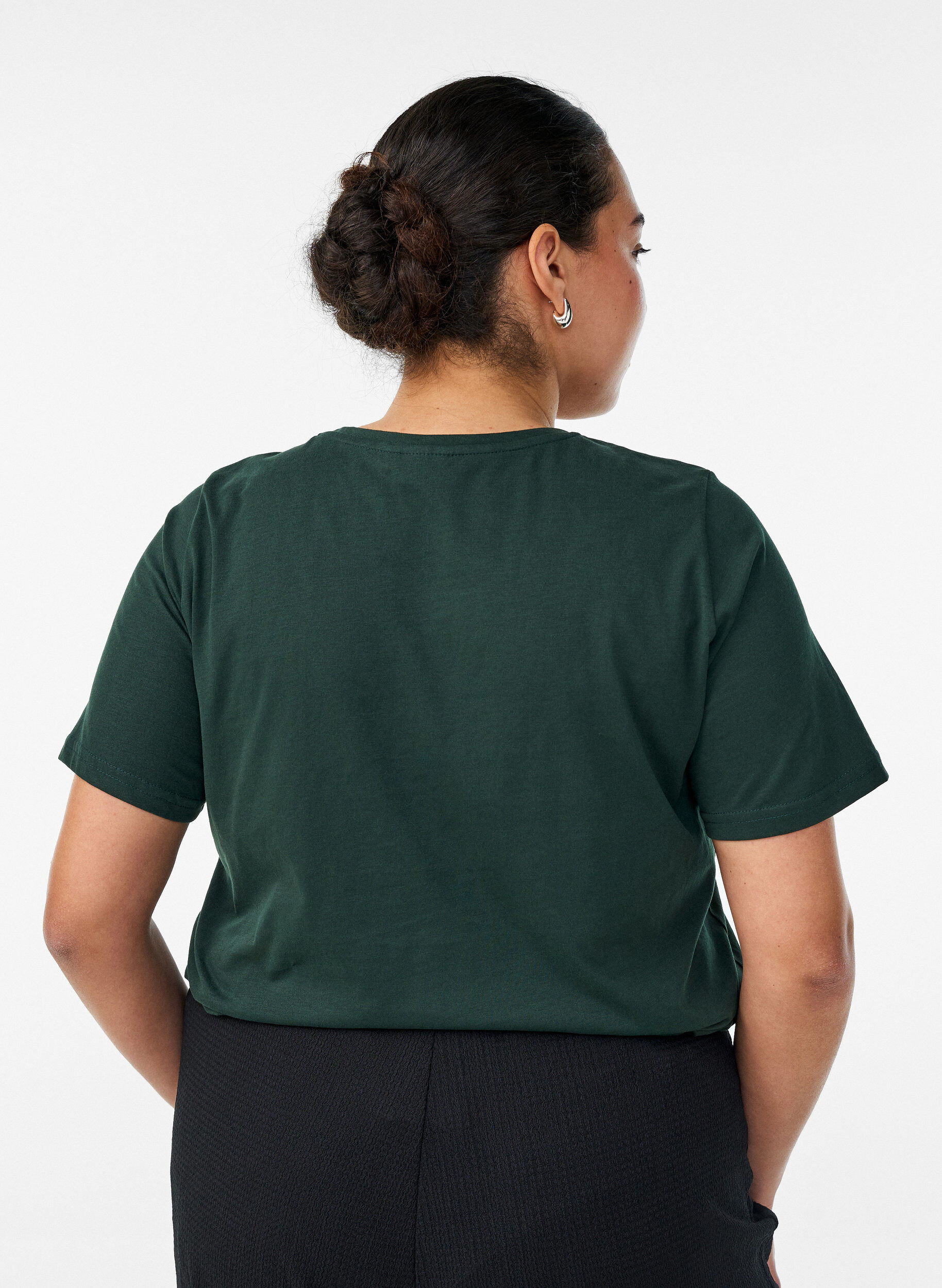 ZizziT-shirt imprim&eacute;, Vert, Model image number 2