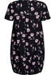 Robe en coton &agrave; manches courtes avec imprim&eacute;, Noir, Packshot image number 1