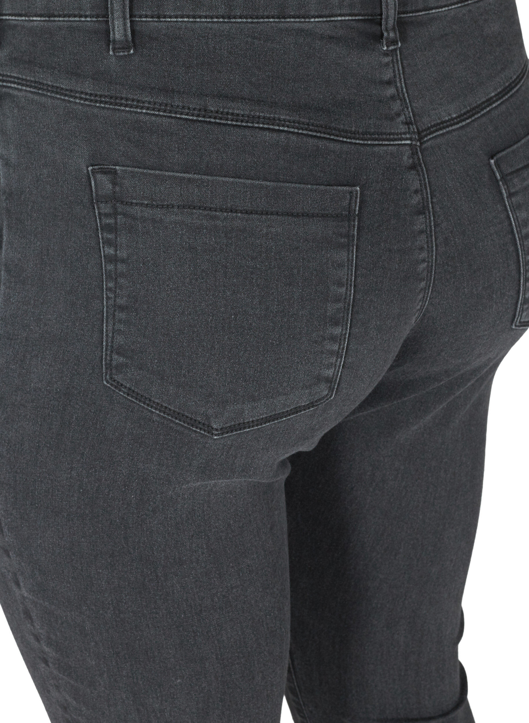 ZizziJeggings en coton m&eacute;lang&eacute;, Grey Denim, Packshot image number 2