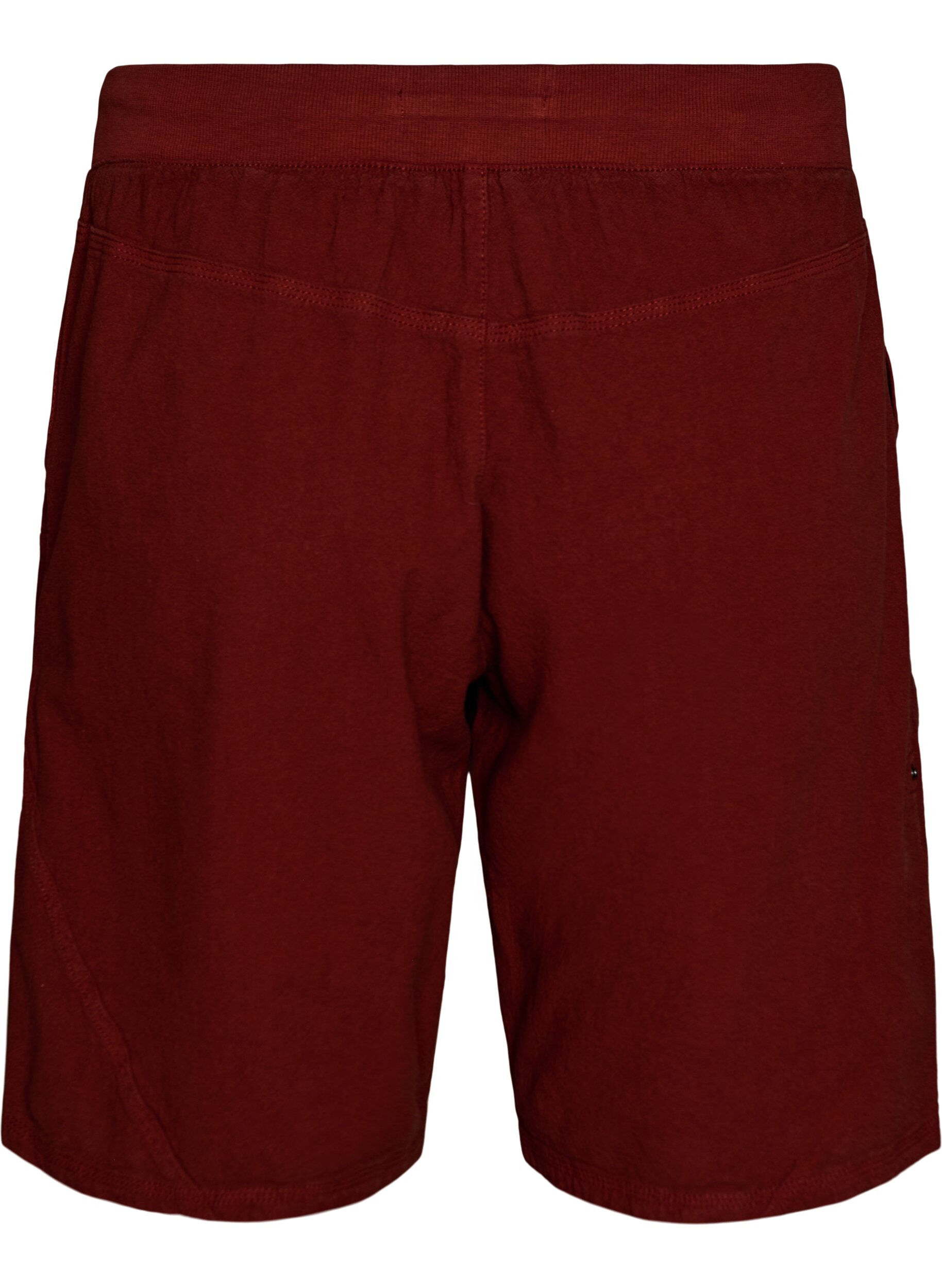 ZizziShort en coton ample avec poches, Bordeaux, Packshot image number 1