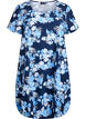 Robe en coton &agrave; manches courtes avec imprim&eacute;, Bleu, Packshot image number 0