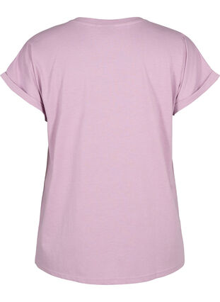 T-shirt à manches courtes en mélange de coton, Lavender Mist, Packshot image number 1