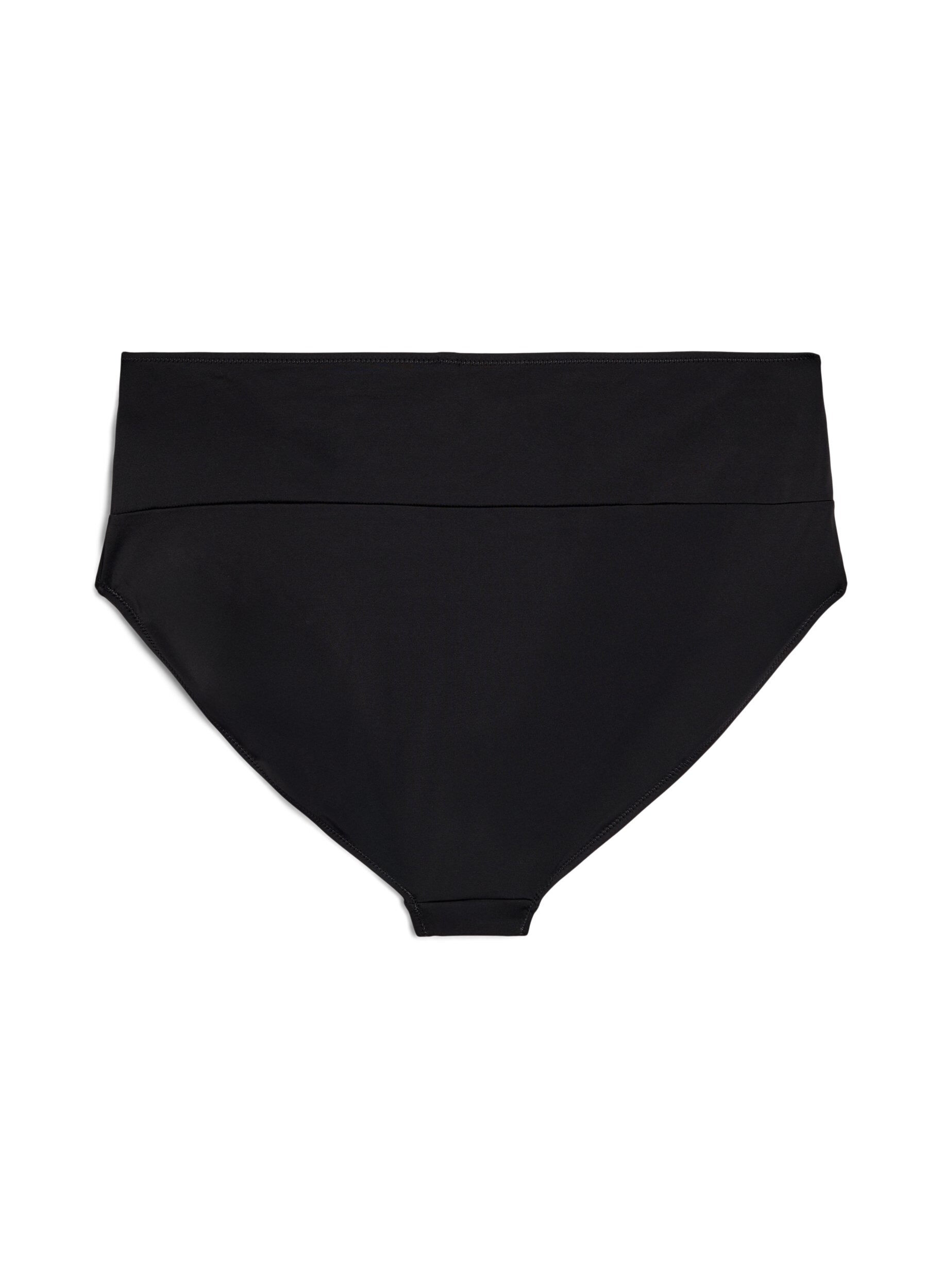 Zizzi Culotte de bikini avec d&eacute;tail crois&eacute;, Noir, Packshot image number 1