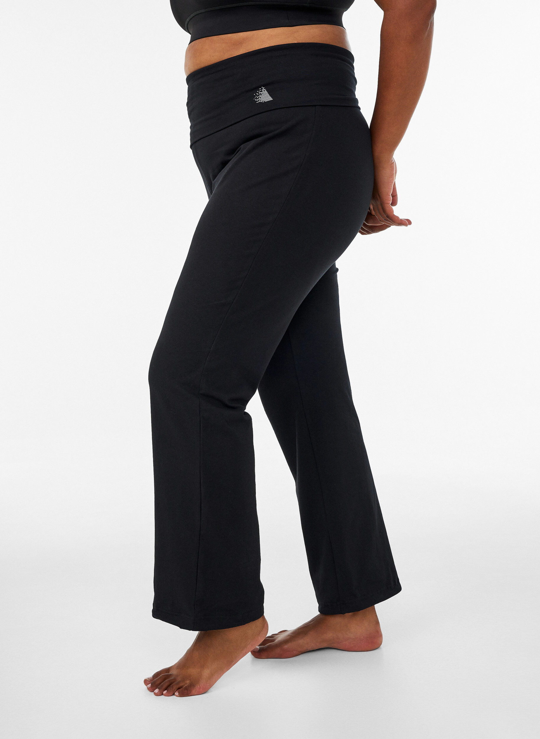 Pantalon de sport en coton, Noir, Model