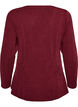 Blouse en jersey c&ocirc;tel&eacute; &agrave; coupe &eacute;vas&eacute;e, Bordeaux, Packshot image number 1