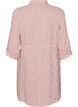 Robe chemise en mousseline de coton avec motifs brod&eacute;s, Rose, Packshot image number 1
