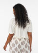Blouse en viscose avec broderie anglaise, Beige, Model image number 2