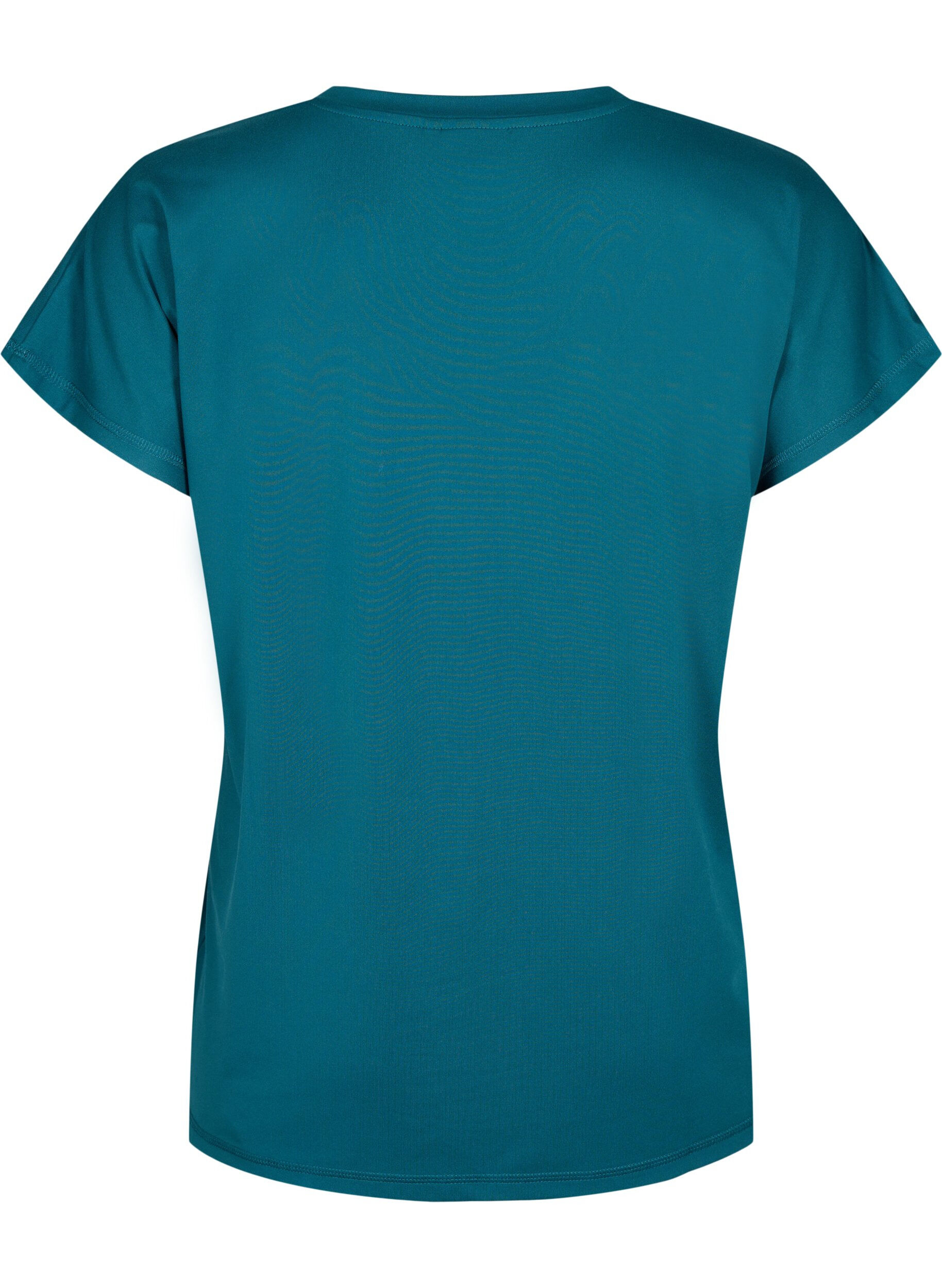 ZizziT-shirt de sport ample avec col en V, Vert fonc&eacute;, Packshot image number 1