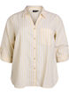 Chemise en lin et viscose avec manches 3/4, Beige, Packshot image number 0