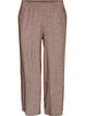 Pantalon large en lin et viscose, Marron, Packshot image number 0