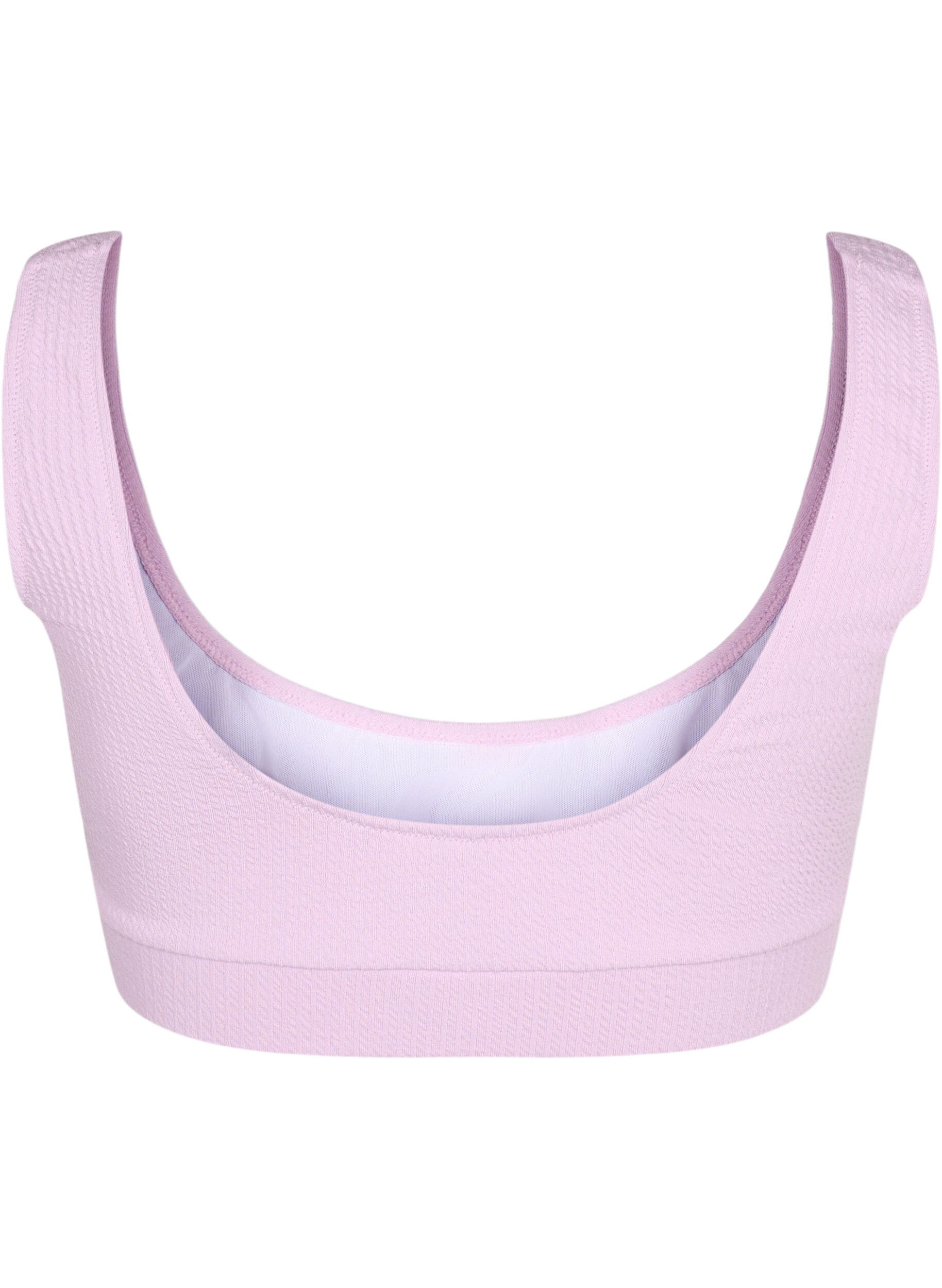 Zizzi Haut de bikini avec structure en cr&ecirc;pe, Orchid Bouquet, Packshot image number 1