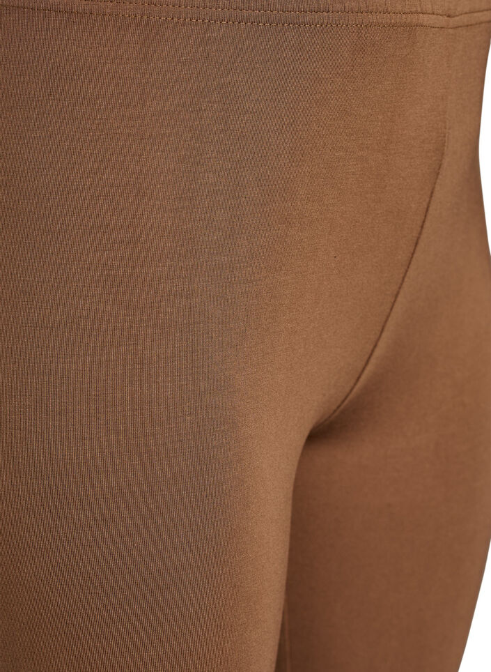 Leggings basiques longueur 3/4 en viscose, Marron, Packshot image number 2