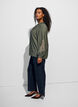 Chemise en viscose avec manches brod&eacute;es, Vert, Model image number 3