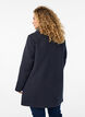 Manteau coupe &eacute;vas&eacute;e avec boutons dor&eacute;s, Bleu, Model image number 2