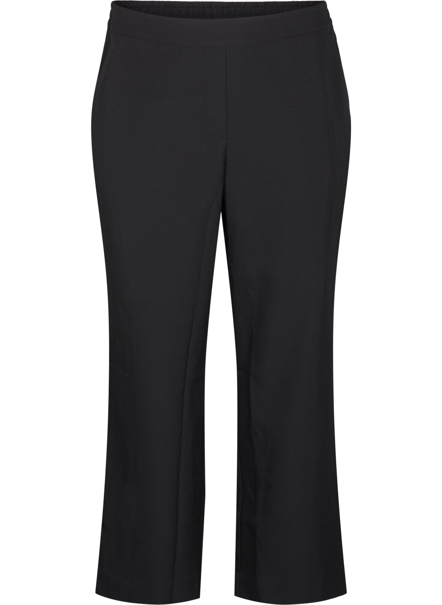 Zizzi FLASH - Pantalon large dot&eacute; de poches, Black, Packshot image number 0