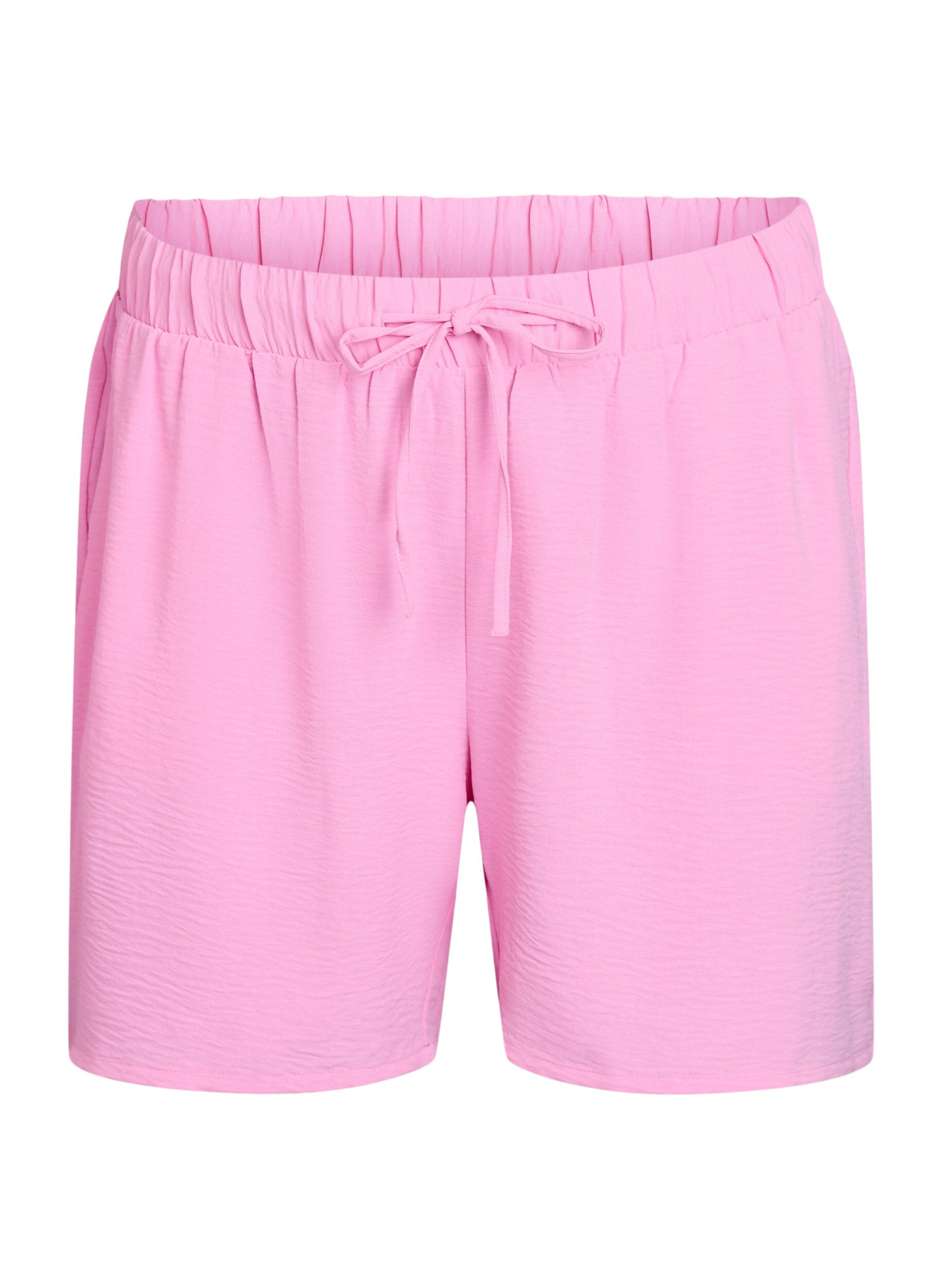 Zizzi Short avec poches et ceinture &eacute;lastique, Rose, Packshot image number 0