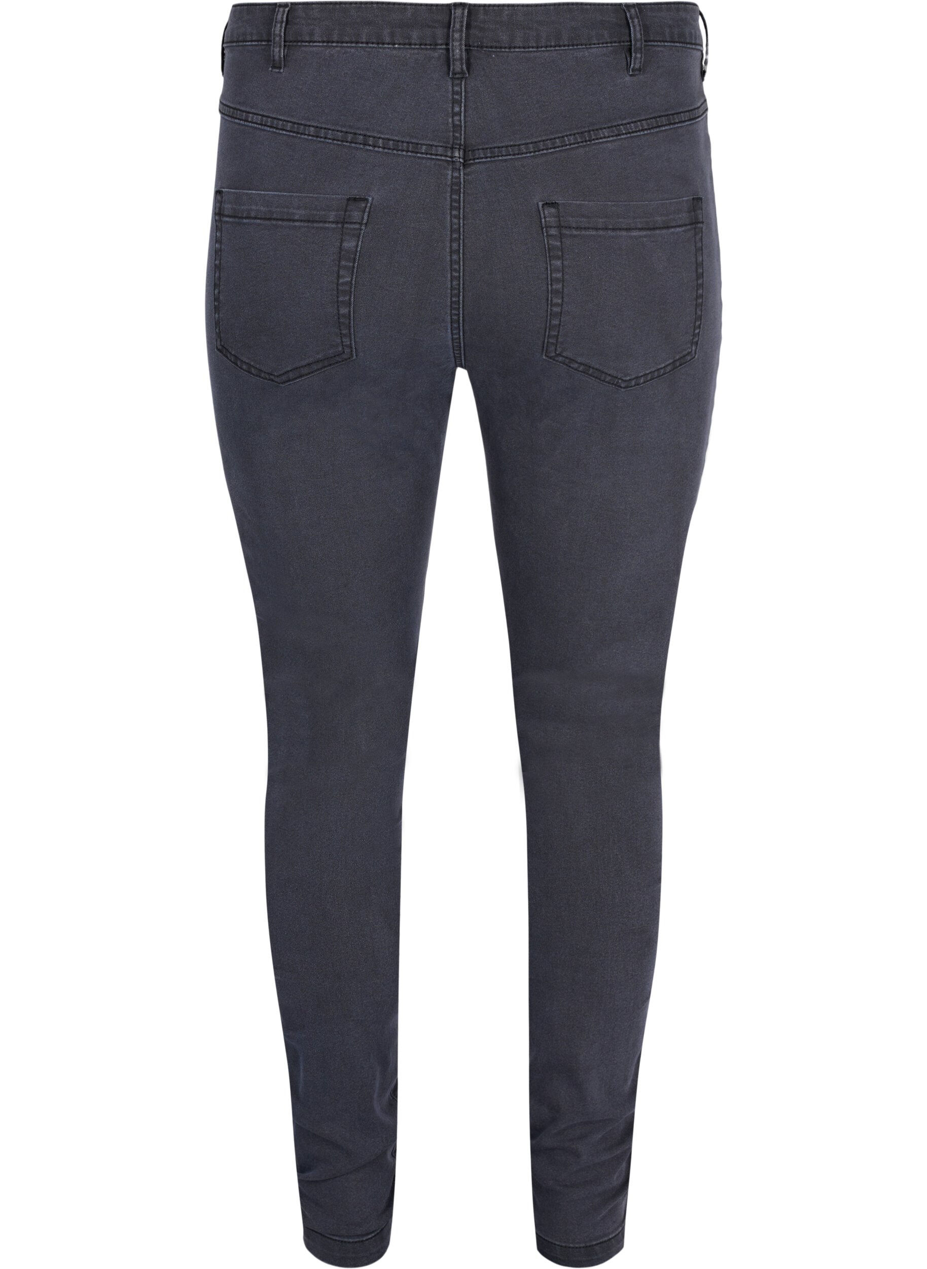 Zizzi Jean Amy super slim taille haute, Gris, Packshot image number 1
