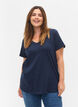 T-shirt basiques 2-pack en coton, Navy B/B White, Model image number 0