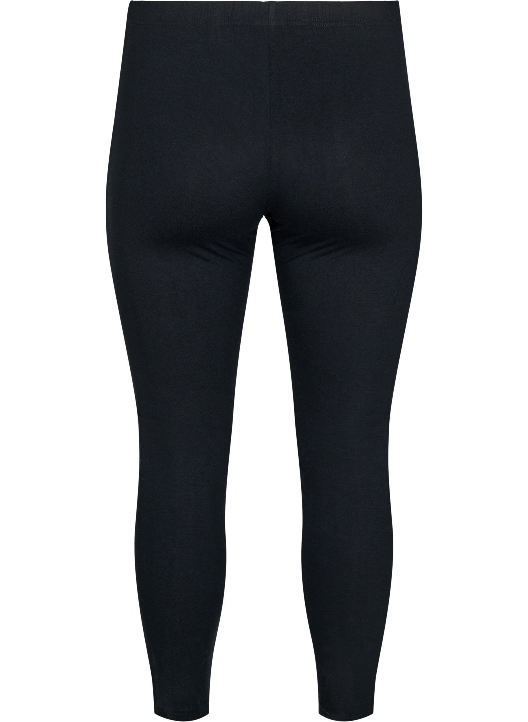 Zizzi Legging en viscose &agrave; rayures imprim&eacute; l&eacute;opard, Black W. Leo, Packshot image number 1