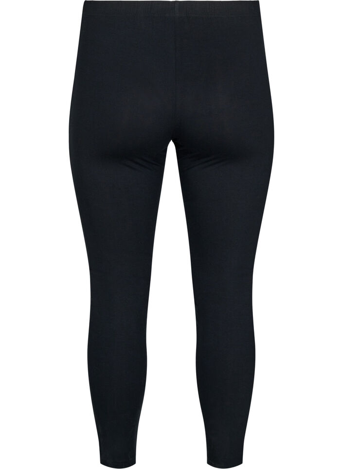 Legging en viscose à rayures imprimé léopard, Black W. Leo, Packshot image number 1