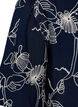 Robe trap&egrave;ze courte &agrave; motif brod&eacute;, Bleu, Packshot image number 3