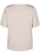 T-shirt avec TENCEL™ Lyocell et rayures, Beige, Packshot image number 1