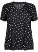 FLASH - T-shirt imprimé avec col en V, Black Dot, Packshot image number 0