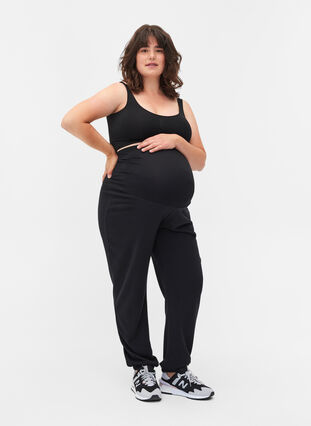 Pantalons de survêtement de grossesse, Black, Model image number 0