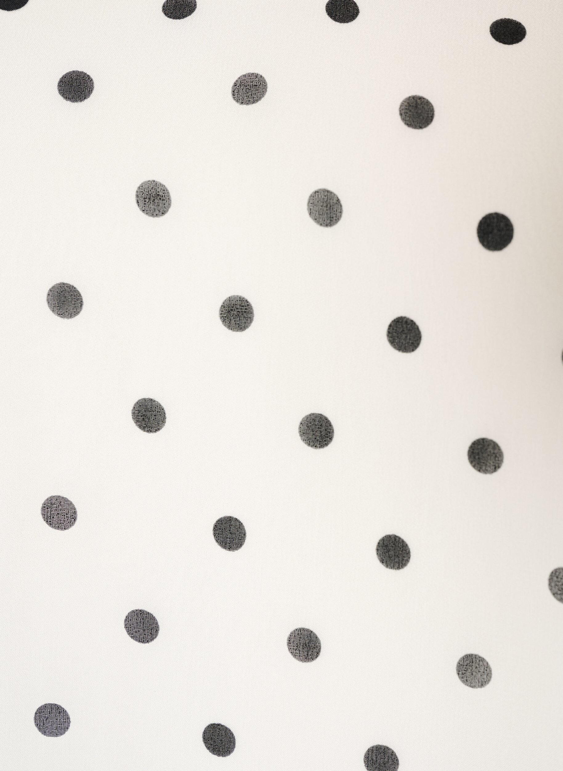 ZizziRobe en viscose avec volants et manches transparentes, Blanc, Packshot image number 2