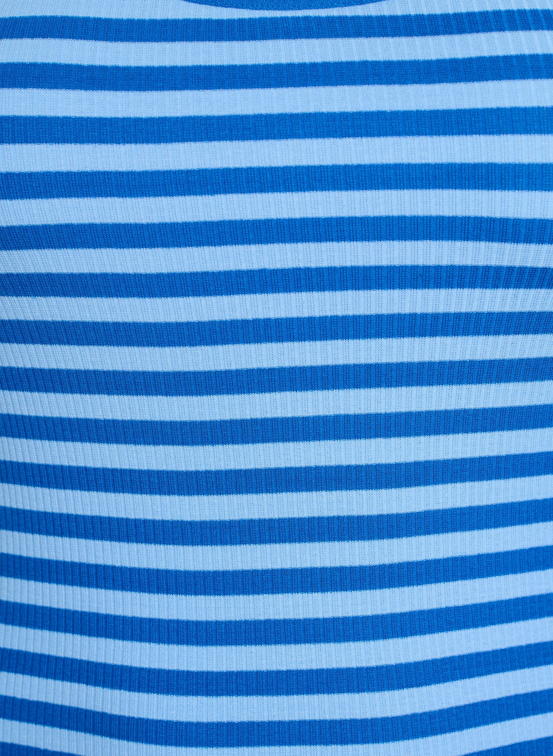 ZizziD&eacute;bardeur &agrave; rayures avec une structure c&ocirc;tel&eacute;e, Bleu Clair, Packshot image number 2