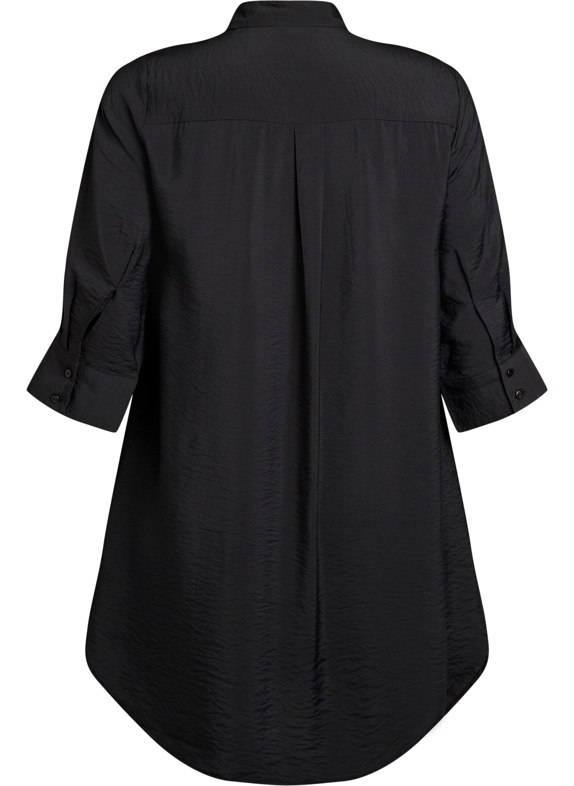 ZizziRobe courte avec col et poche poitrine, Noir, Packshot image number 1