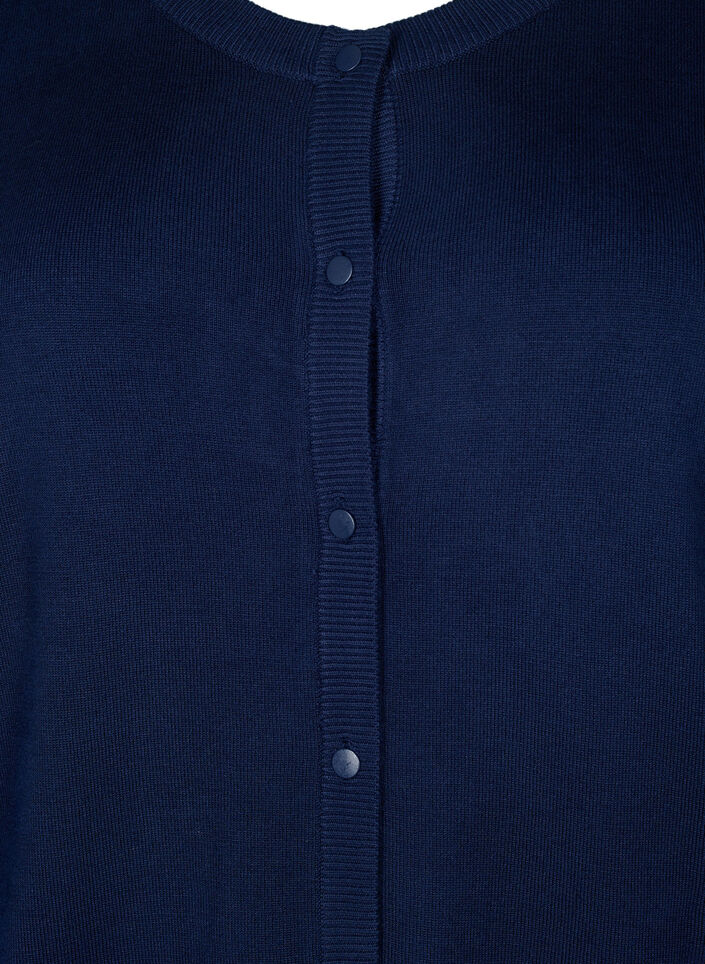 Cardigan en viscose avec fermeture boutonnée, Navy Blazer, Packshot image number 2