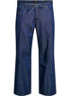 Jean large avec ceinture à nouer et taille haute, Bleu, Packshot image number 0
