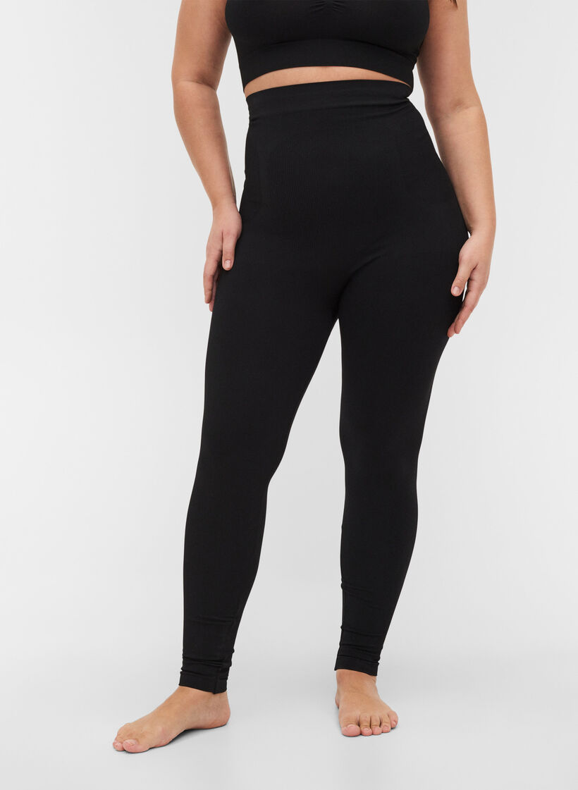Legging gainant taille haute, Black, Model image number 3