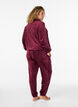 Pantalon ample en velours, Bordeaux fonc&eacute;, Model image number 1
