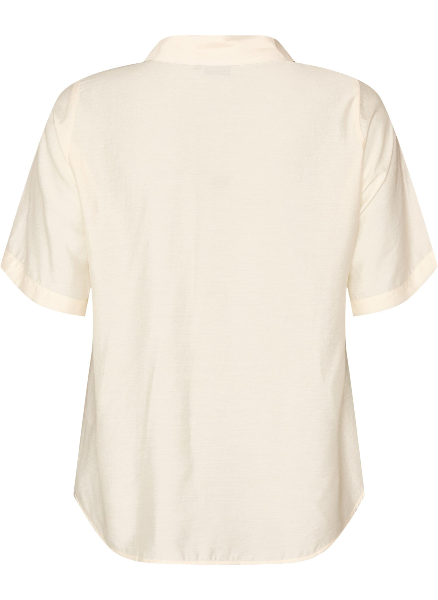 ZizziChemisier &agrave; manches au coude et d&eacute;tails floraux, Beige, Packshot image number 1