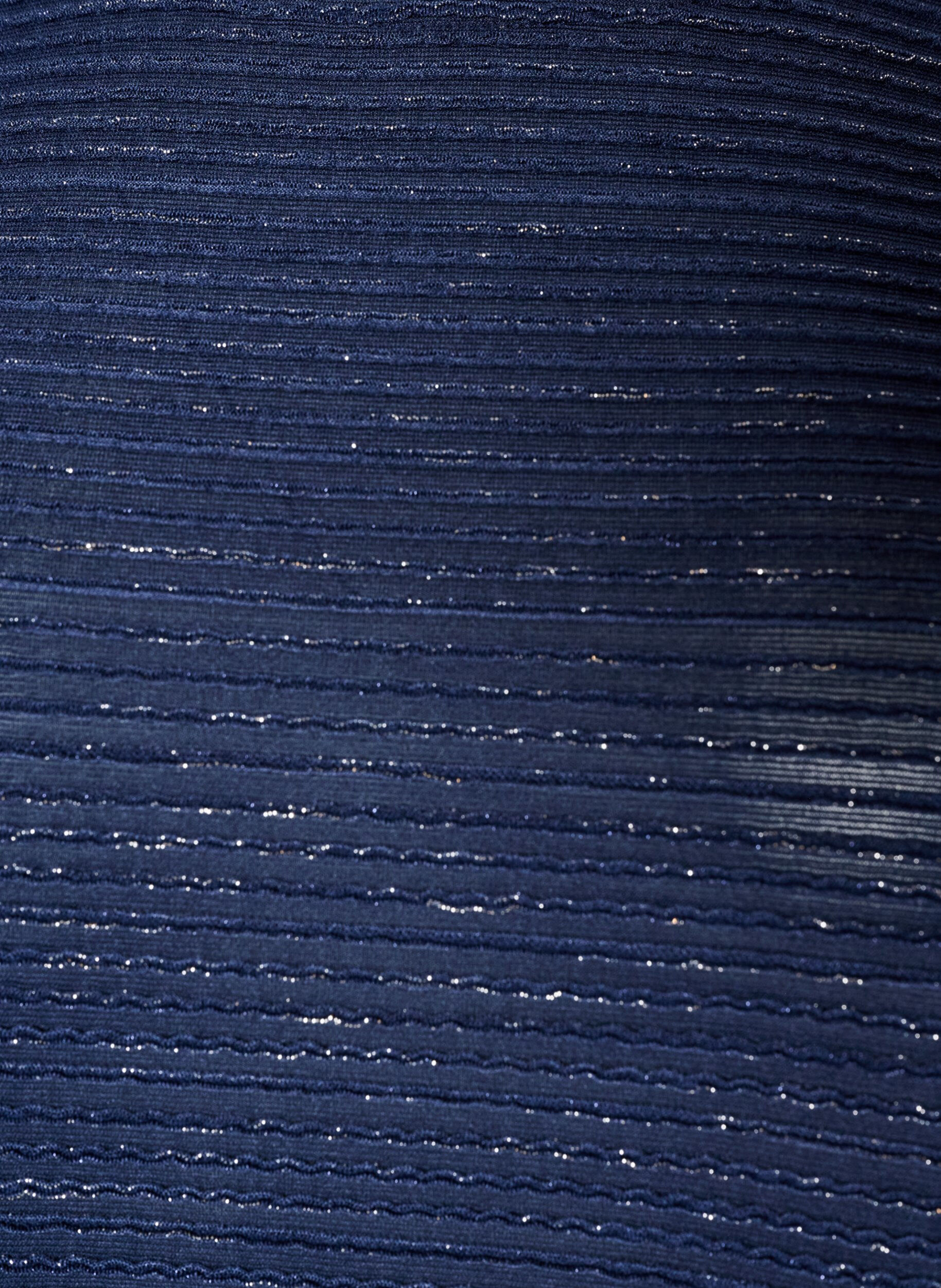 ZizziBlouse textur&eacute;e avec paillettes, Bleu, Packshot image number 2