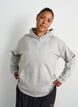 Sweat &agrave; capuche avec motif brod&eacute;, Gris, Model image number 3