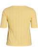 T-shirt en coton avec broderie ajour&eacute;e, Jaune clair, Packshot image number 1