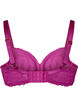 Soutien-gorge rembourr&eacute; avec dentelle et armatures, Violet, Packshot image number 1