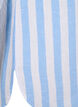 Chemise longue en lin et en coton, Blue White Stripe, Packshot image number 3