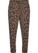 Pantalon de pyjama en coton avec imprim&eacute;, Marron, Packshot image number 0
