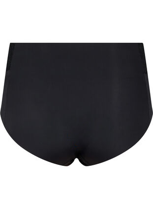 2-pack de culottes avec dentelle et taille régulière, Black, Packshot image number 1