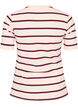 T-shirt c&ocirc;tel&eacute; &agrave; rayures et d&eacute;tail boutonn&eacute;, Violet, Packshot image number 1