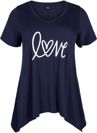 T-shirt en coton à manches courtes, Night Sky LOVE, Packshot image number 0
