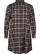 Robe-chemise mi-longue avec un motif &agrave; carreaux, Marron, Packshot image number 0