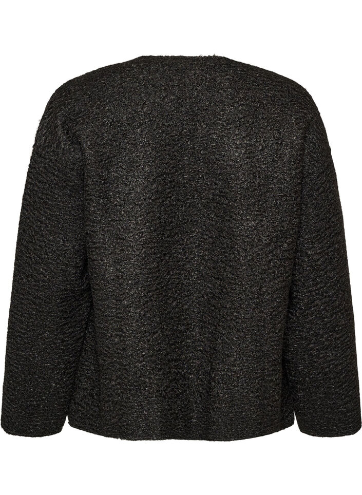 Cardigan ample avec poches, Noir, Packshot image number 1