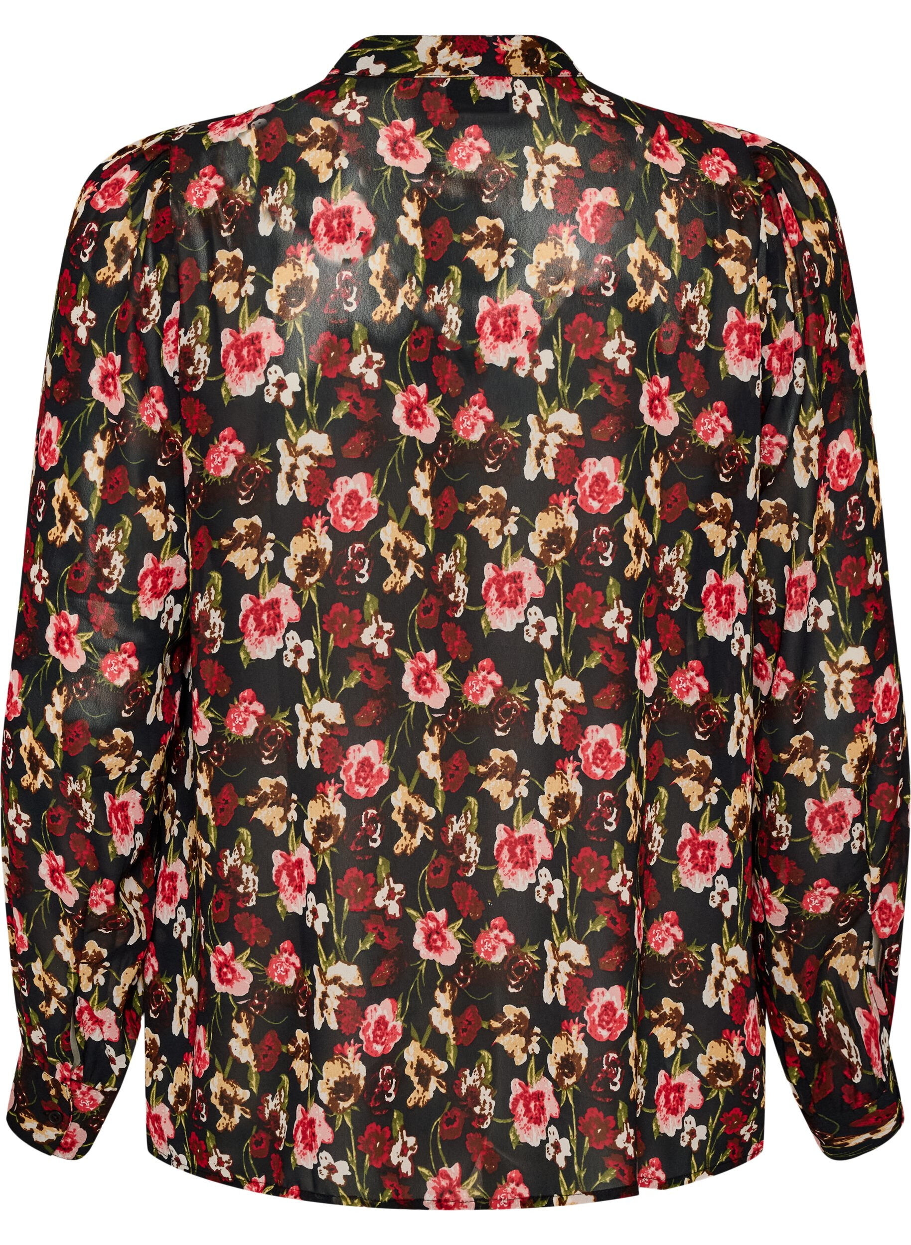 ZizziBlouse avec imprim&eacute; int&eacute;gral et patte de boutonnage courte, Rose, Packshot image number 1